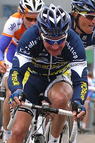 Matthe Pronk (Vacansoleil) shows the effort.