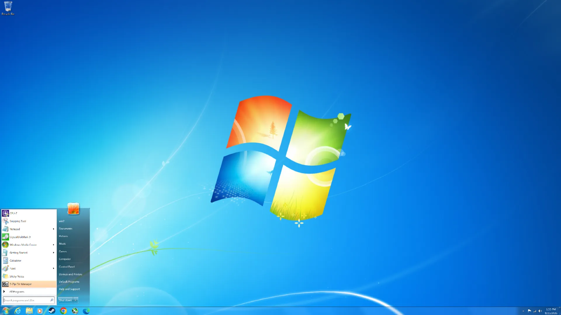 Интерфейс операционной системы Windows на современном мониторе
