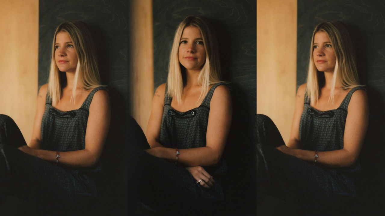 Charlotte Philby photographed at home by Roo Lewis