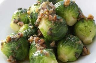 Brussels sprouts with chestnut and sage butter