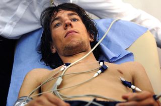 Thomas Dekker during medical testing before the 2007 Tour de France