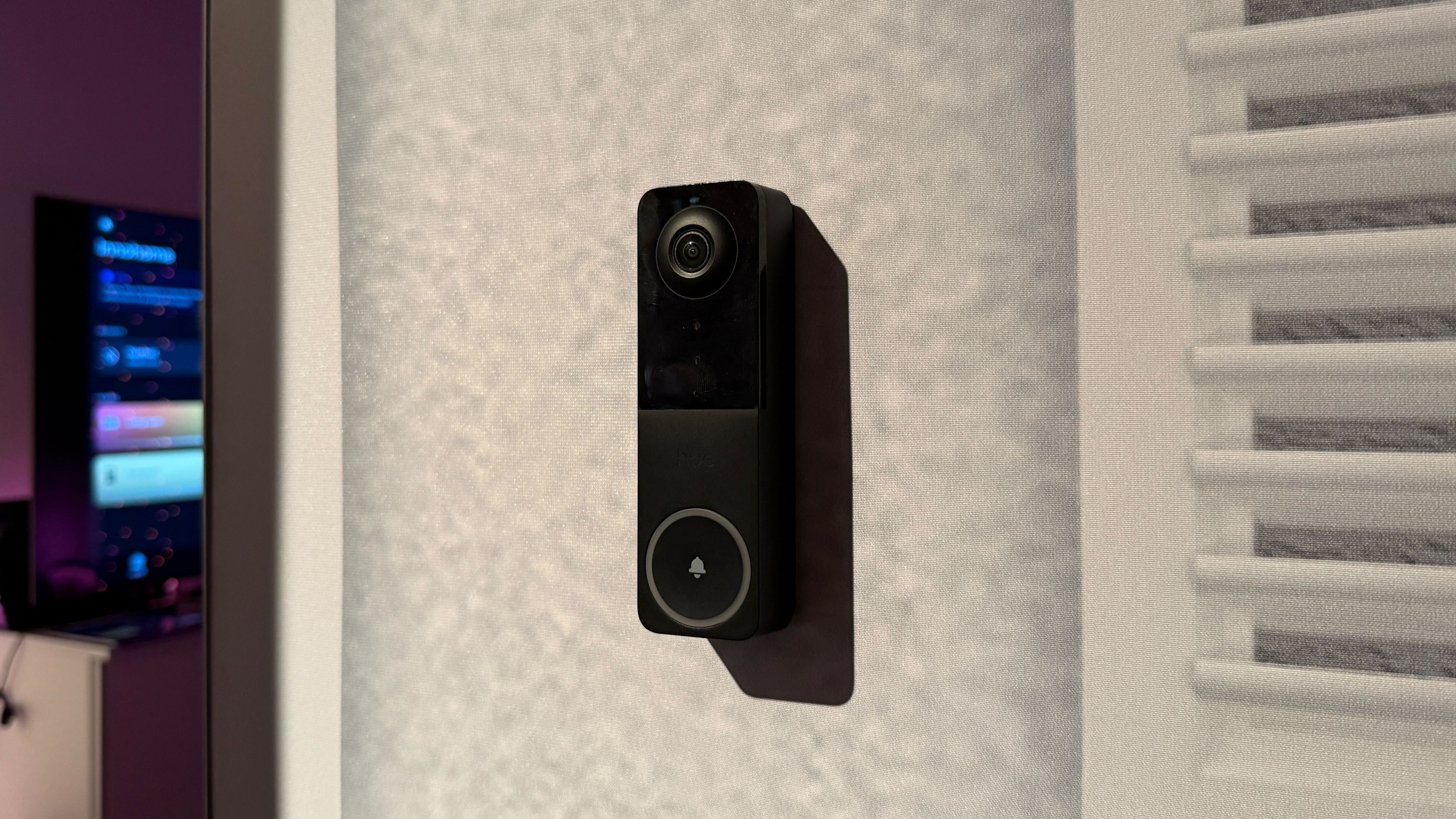 Philips Hue Secure Video Doorbell on wall