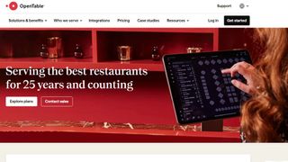 Website screenshot for OpenTable