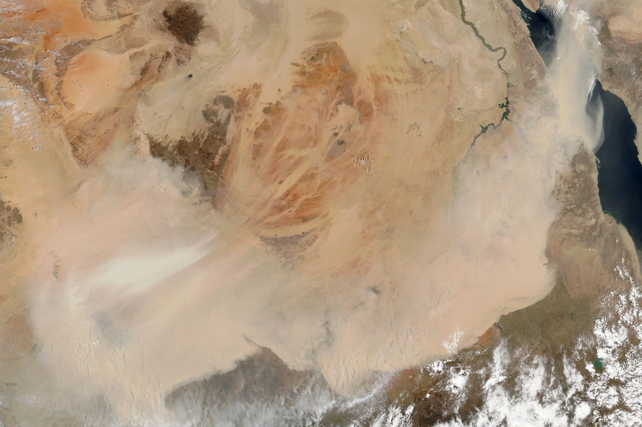In March 2018, Saharan dust plastered parts of Europe, coating ski slopes and Mediterranean cities in orange particles, according to NASA's Earth Observatory.