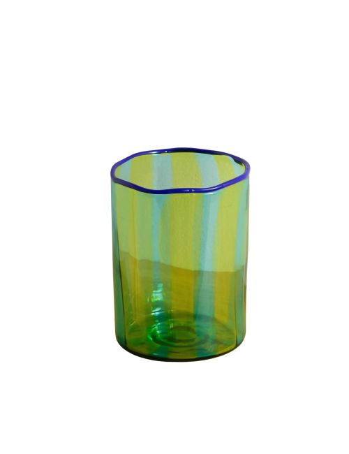 Torretta striped Murano glass vase
