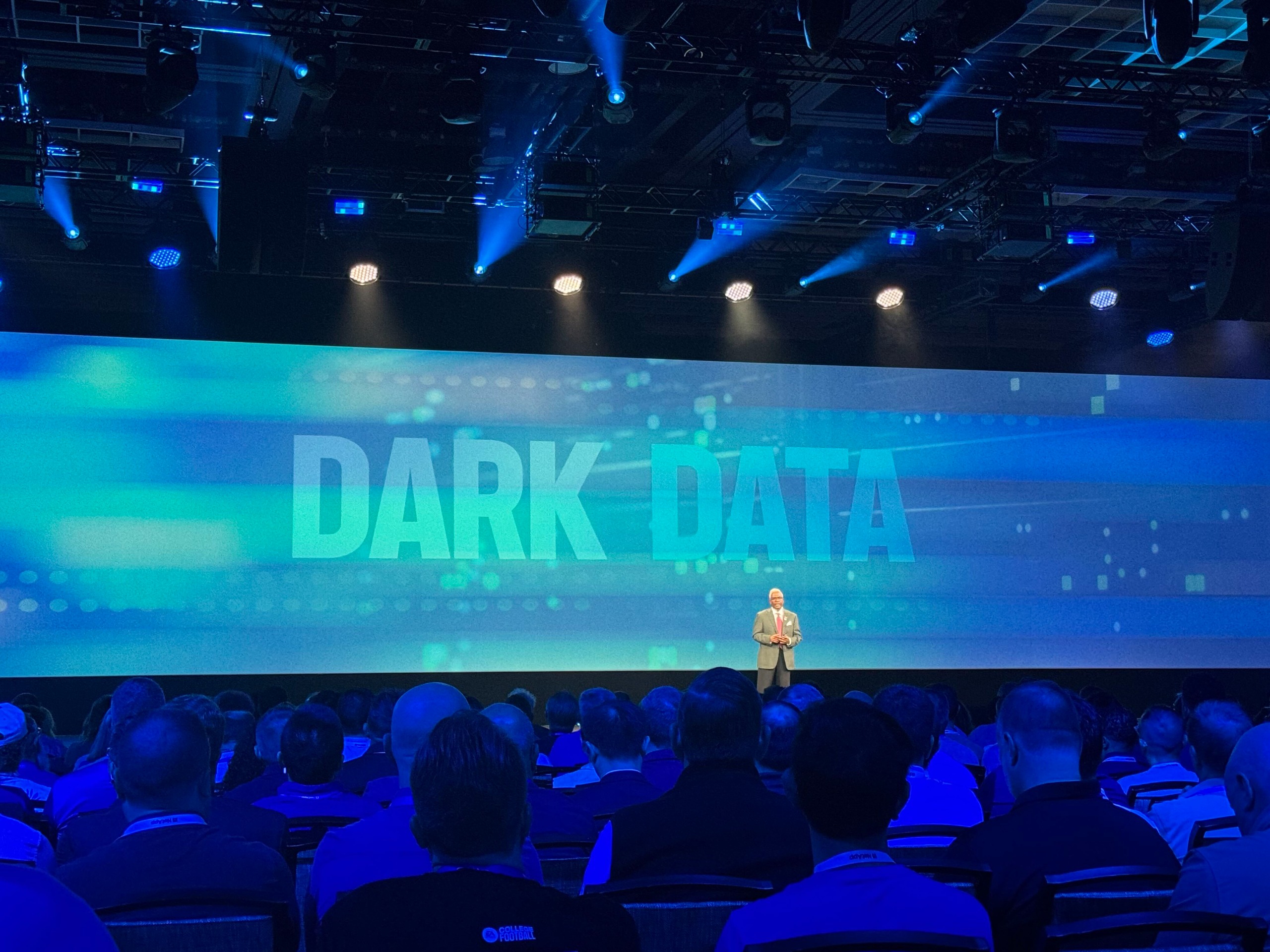 NetApp CEO George Kurian pictured on stage at NetApp Insight 2026