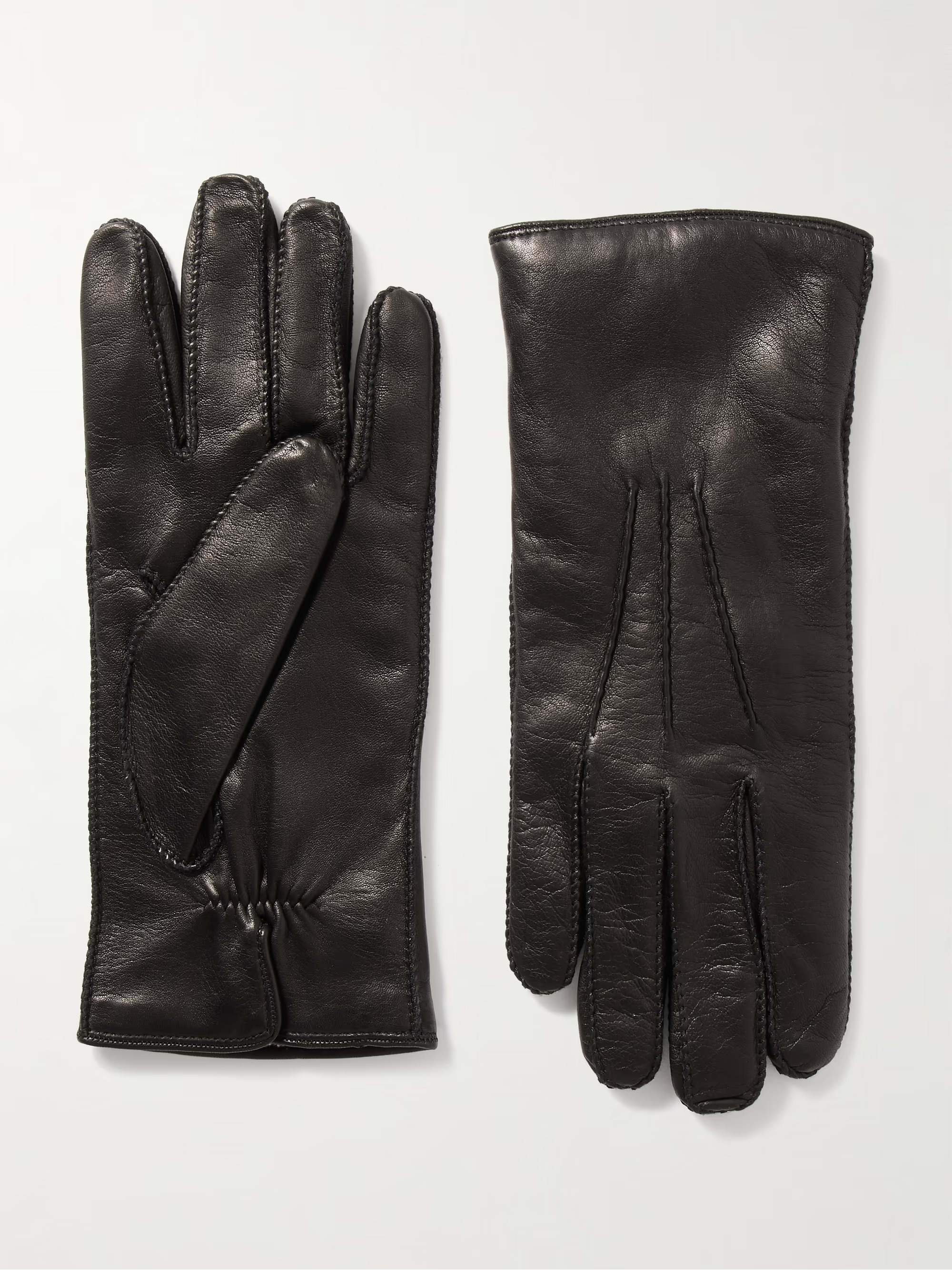 wallpaper fashion gift guide Harris Leather Gloves Loro Piana