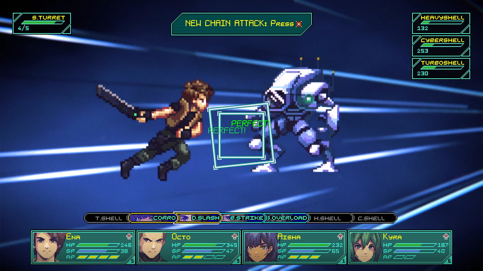 Pixel art characters fight
