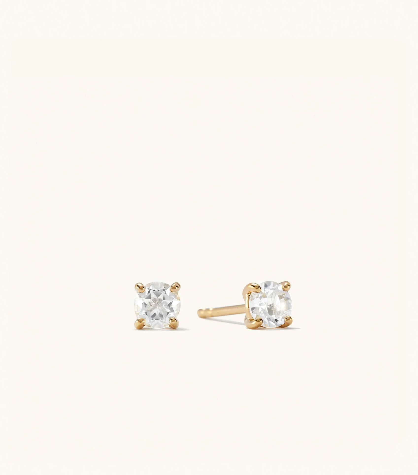 Mejuri, 18k Gold Vermeil / White Topaz