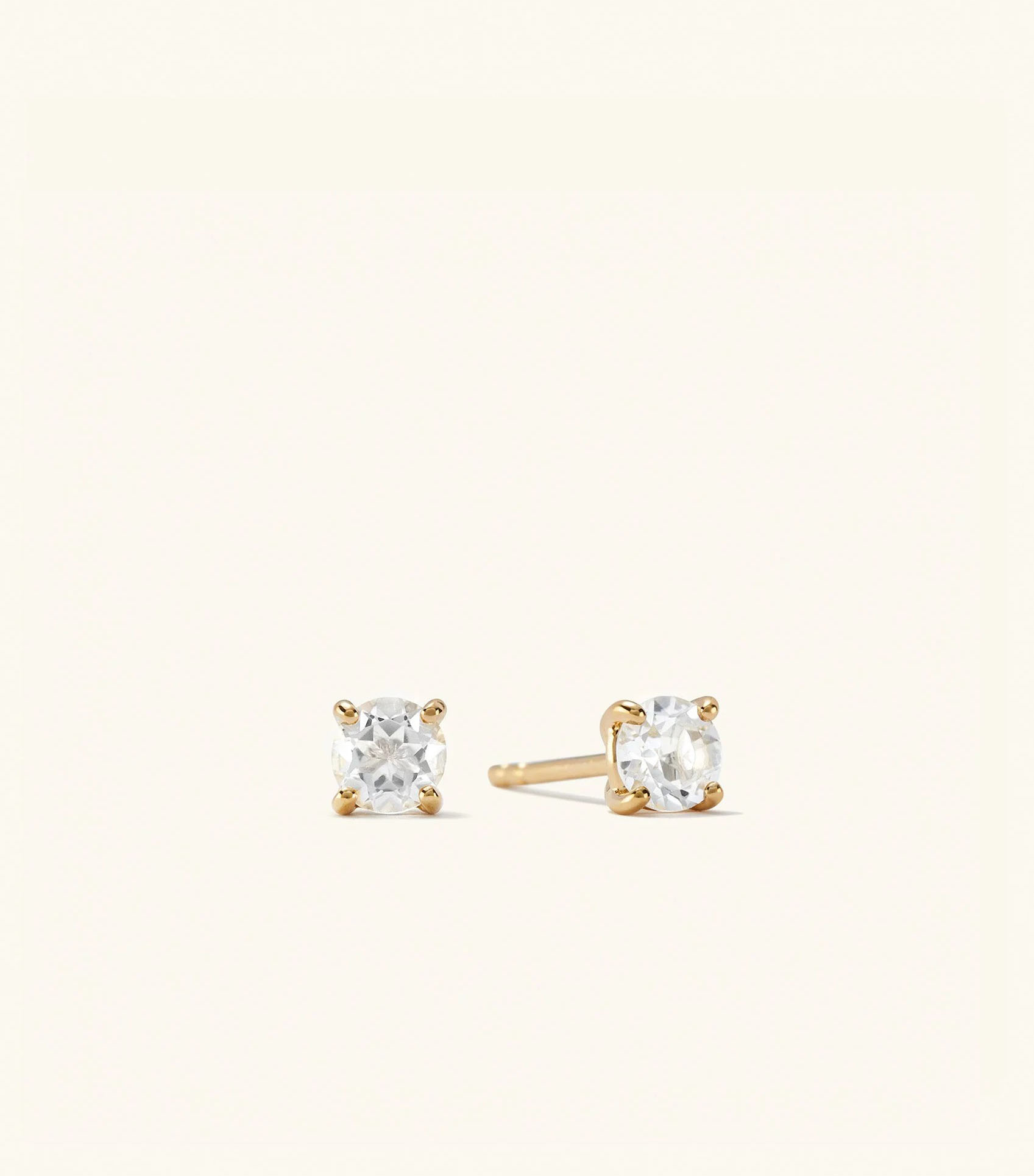 Mejuri, 18k Gold Vermeil / White Topaz