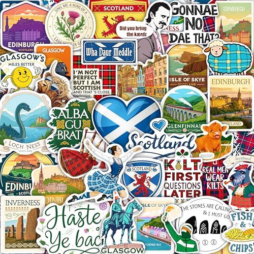 100pcs Scotland Laptop Stickers