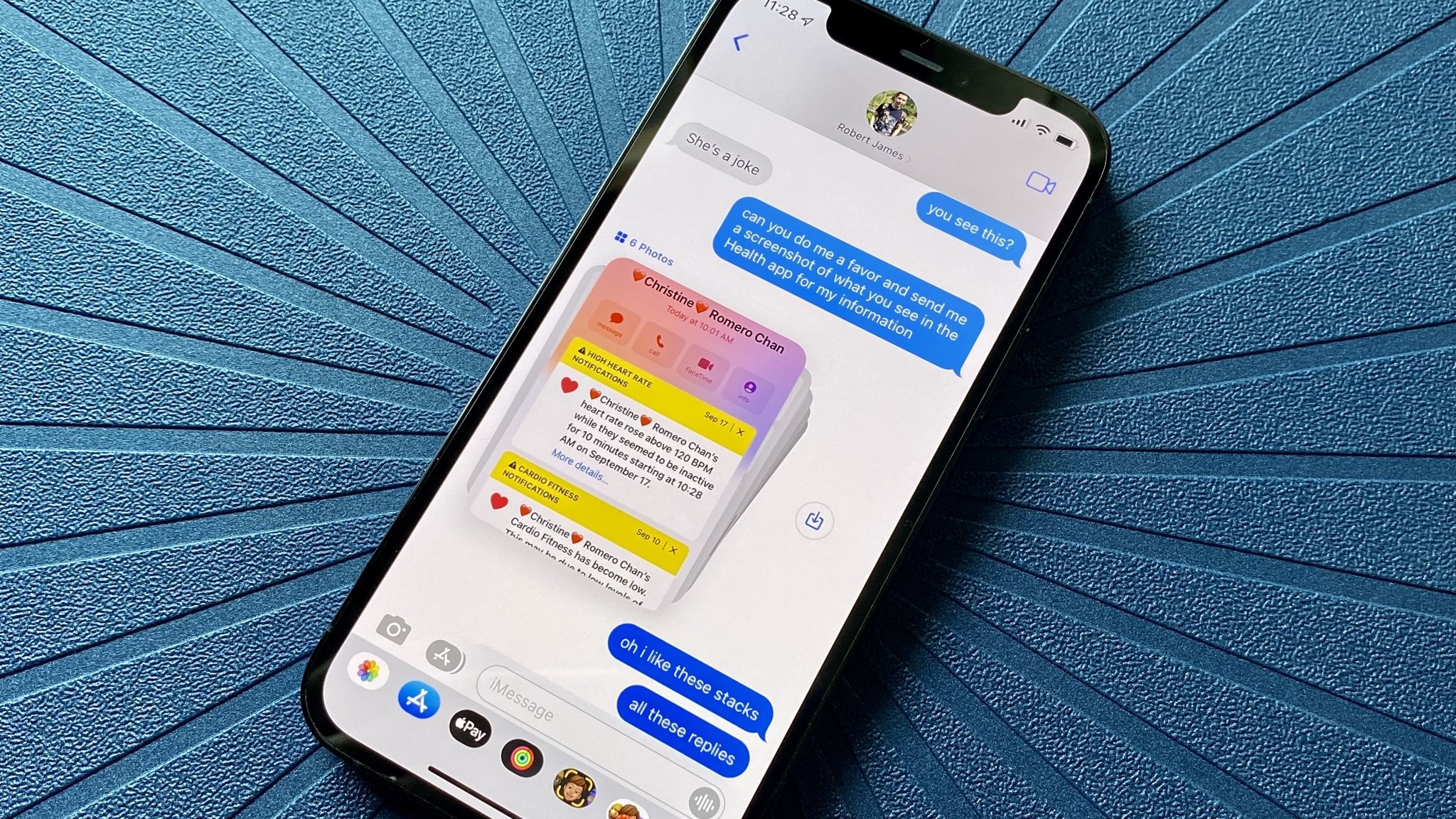 text message notification on iphone
