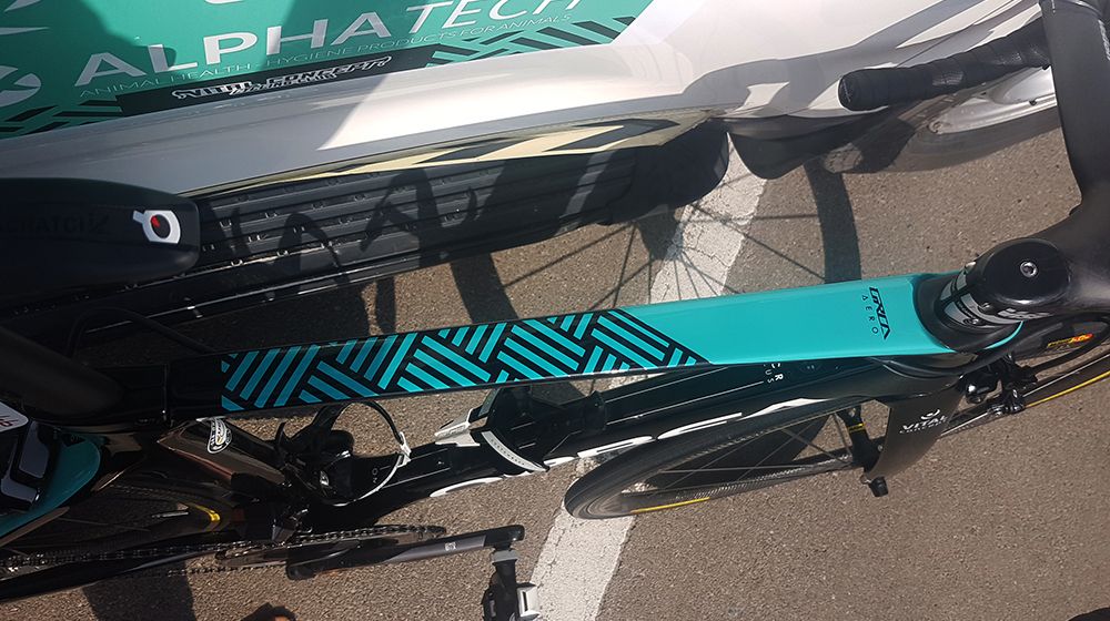 The Vital Concept team colours adorn the frame