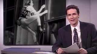 Norm Macdonald at the Weekend Update desk.