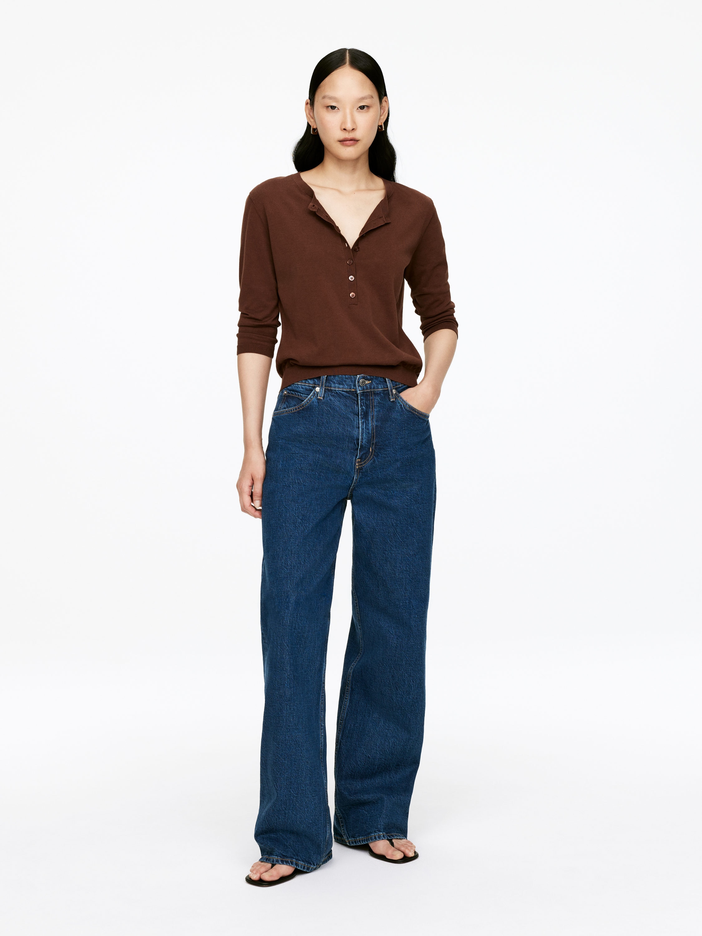 Lupine Flared Jeans – Dark Blue – Women – Arket Gb