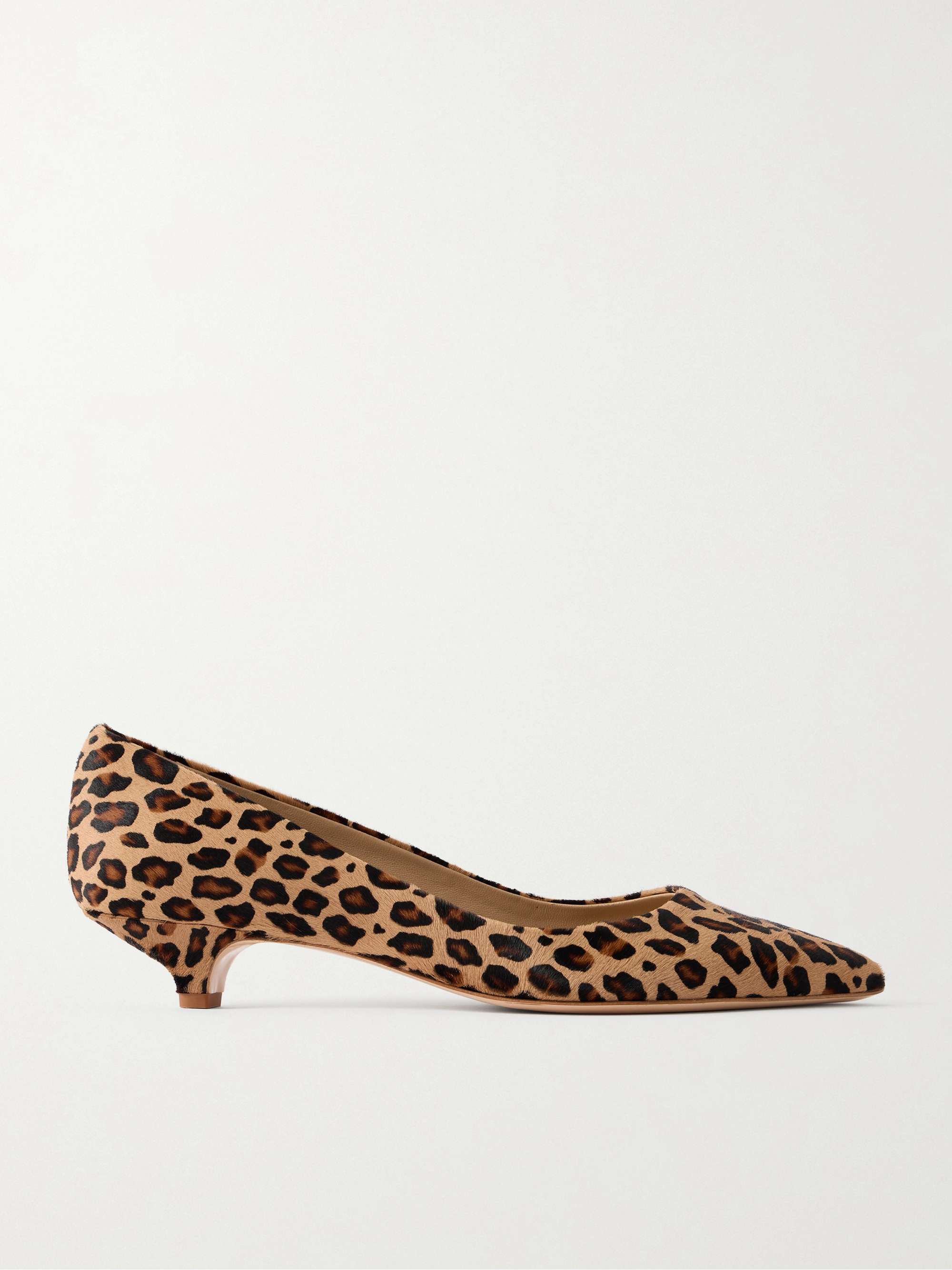 Kitty Leopard-Print Calf Hair Pumps
