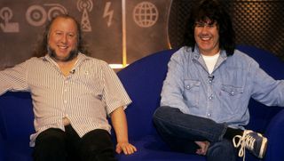 Peter Green and Gary Moore in 1996