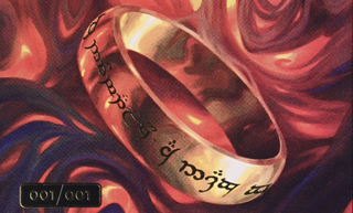 Magic The Gathering "One Ring" card