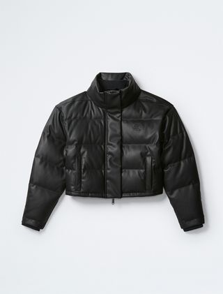 Calvin Klein Classic Faux Leather Puffer Jacket