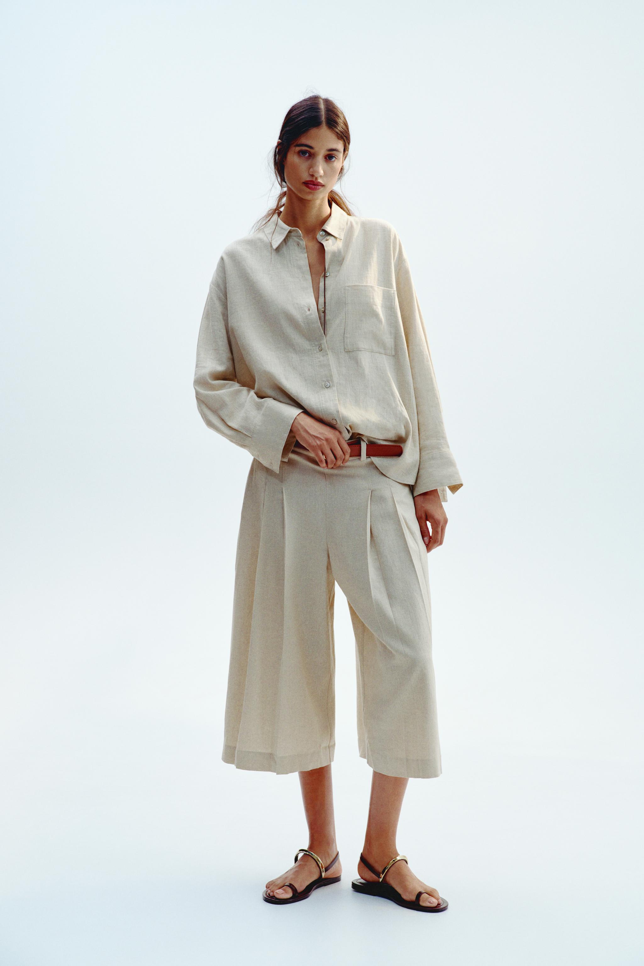 Oversize Linen Blend Shirt