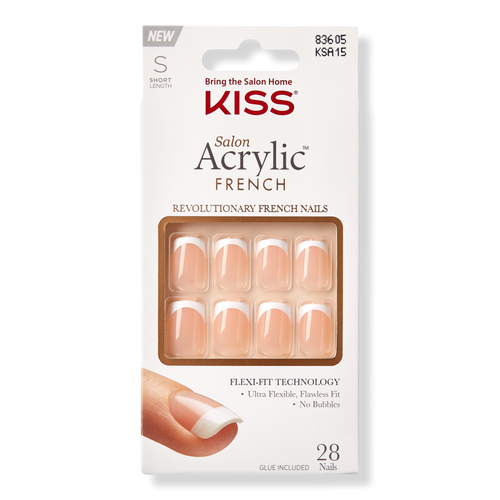 Salon Acrylic French Manicure Fashion Nails - Bonjour