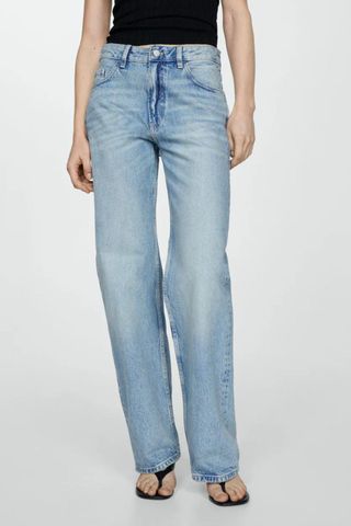 Mango Mid-rise Straight Jeans