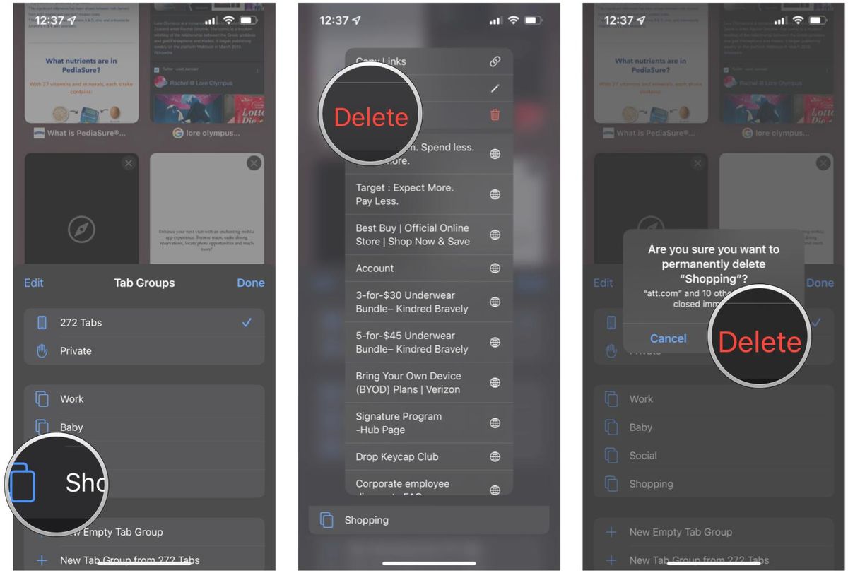 How To Delete A Tab Group In Safari