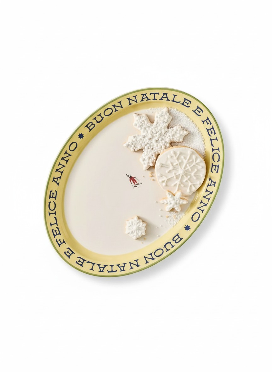 Après Ski Handpainted Stoneware Platter