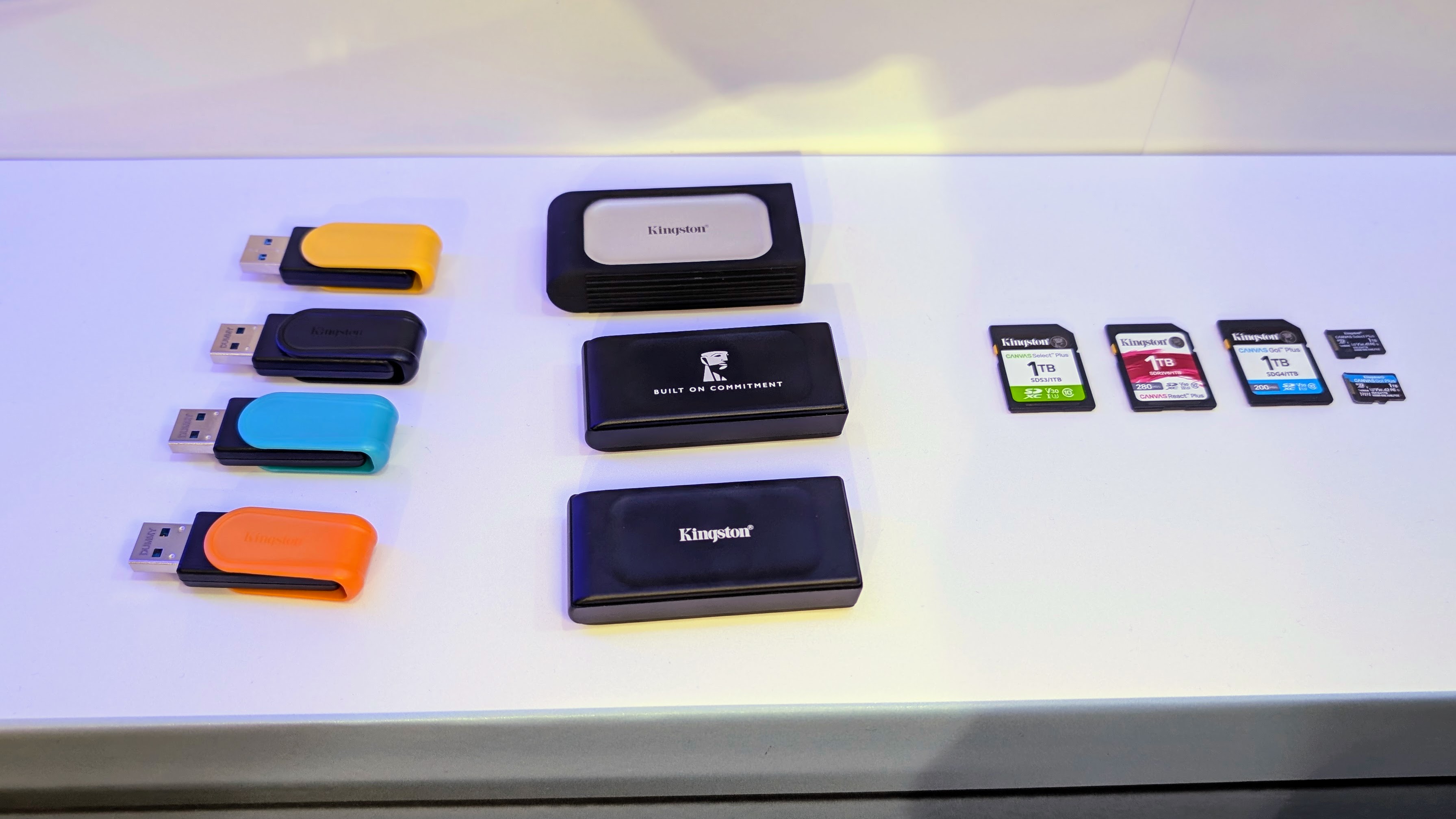 Kingston flash drive, portable SSDs and SD cards at Computex 2025