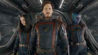 Chris Pratt, Pom Klementieff, Karen Gillan, Dave Bautista in Guardians Of The Galaxy Vol. 3