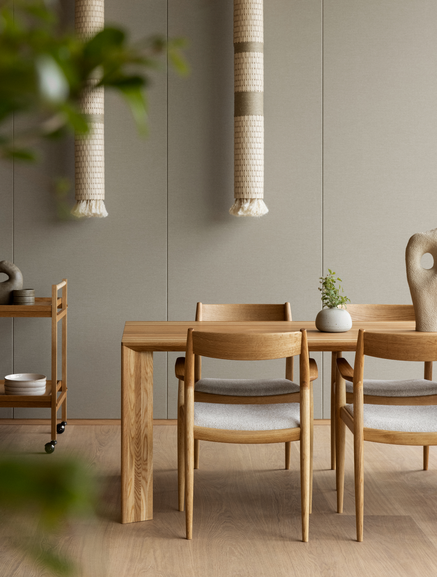 Dining room of glasshouse at Ästad Vingård in Sweden