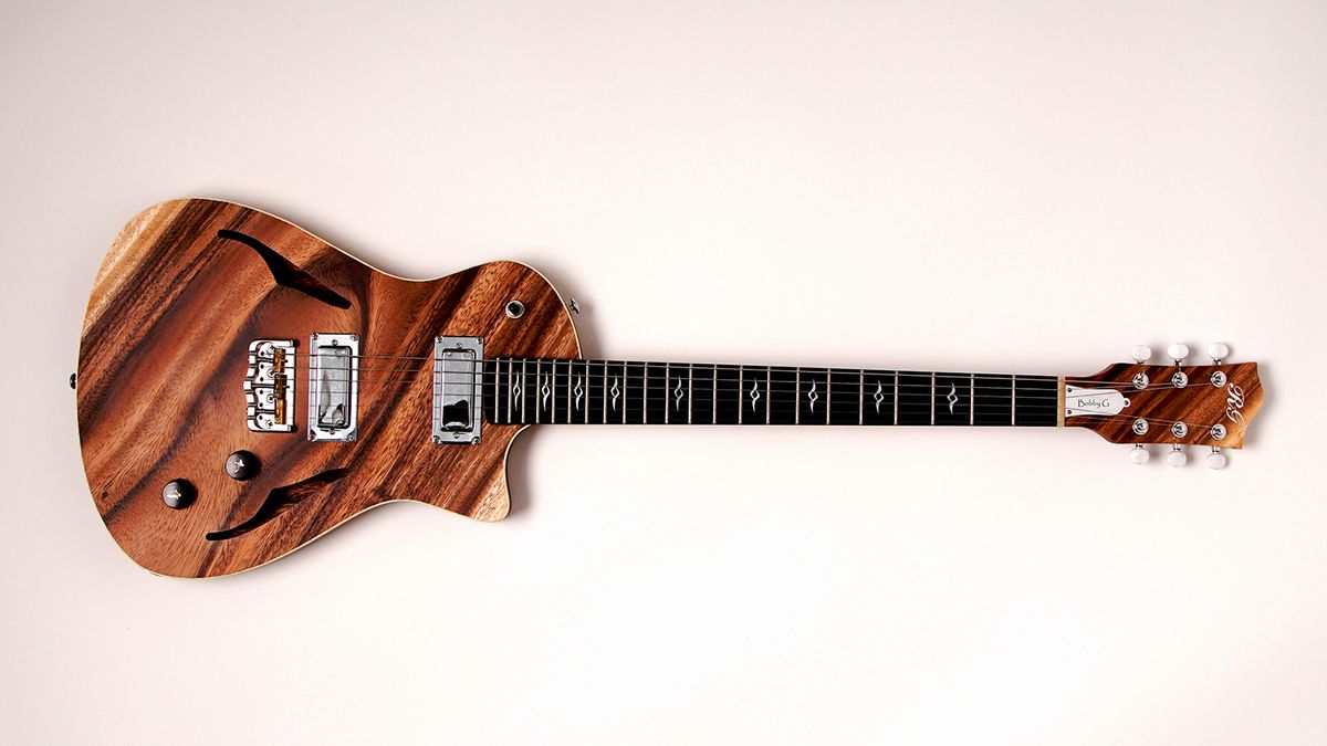 Gilmore Guitars has introduced the monkeypod-constructed Bobby G