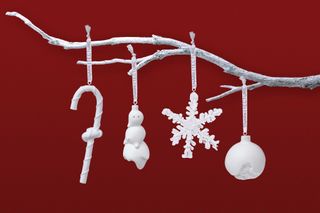 White Christmas Ornaments by Snarkitecture for Seletti