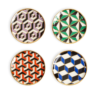 Jonathan Adler printed coasters.