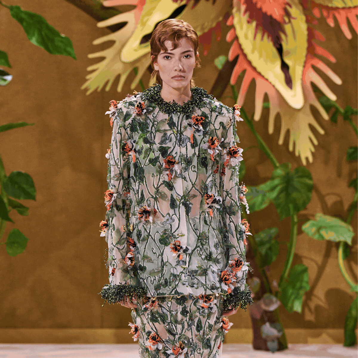 An image of the Paris Couture Week July runway.
