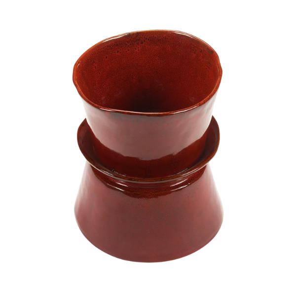 SERAX, Ebony La Mere Stoneware Vase 22cm