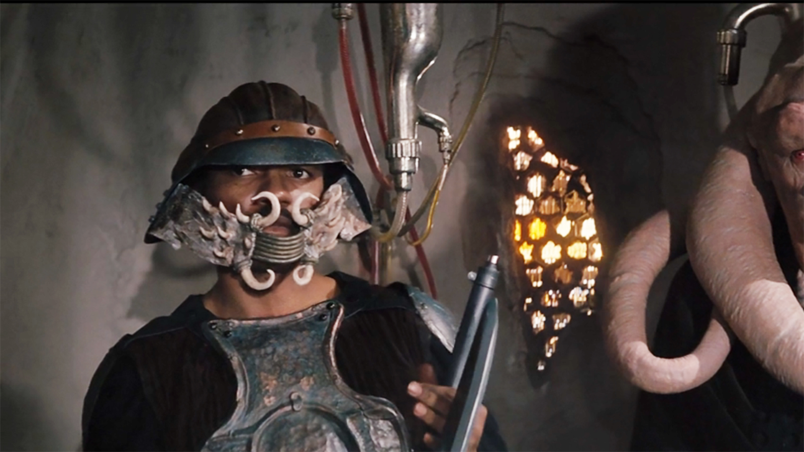 A shot of Lando Calrissian in his Skiff disguise in Star wars Episode VI