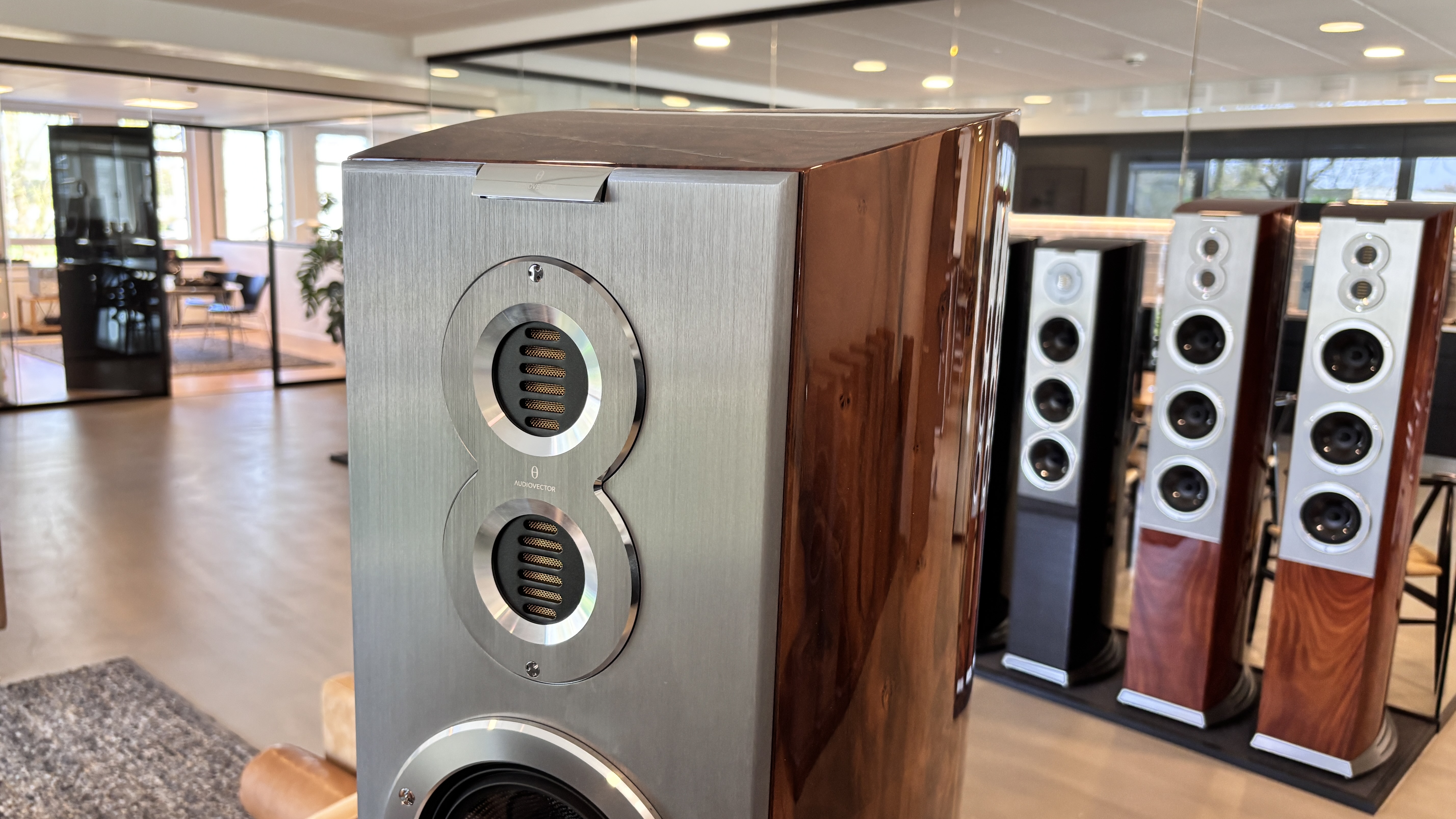 Audivector R10 Arreté floorstanding speakers tweeter closeup