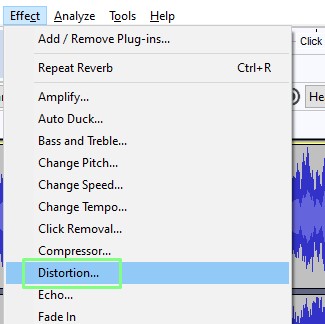 Adding Effects to Audio in Audacity