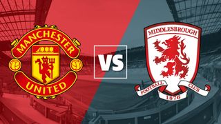 Manchester United vs Middlesbrough football club badges