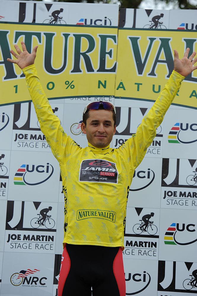 Gregory Brenes (Jamis-Hagens Berman) leads the Joe Martin Stage Race