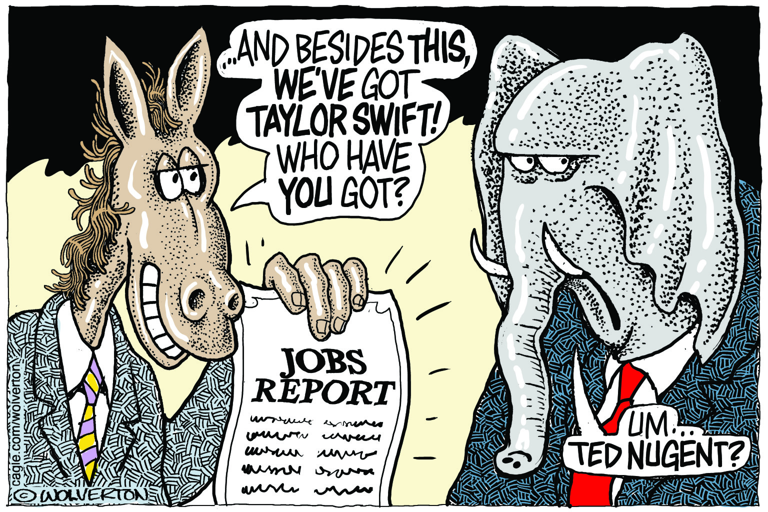 Political cartoon