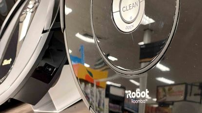  A Roomba robot vacuum made by iRobot is displayed on a shelf at a Target store on August 05, 2022 in San Rafael, California.