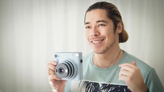 James Artaius with Instax Square SQ1