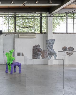 Installation view of the Loewe Craft Prize 2023 exhibition at the Noguchi Museum, New York