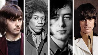 Eric Clapton, Jimi Hendrix, Jimmy Page and Jeff Beck