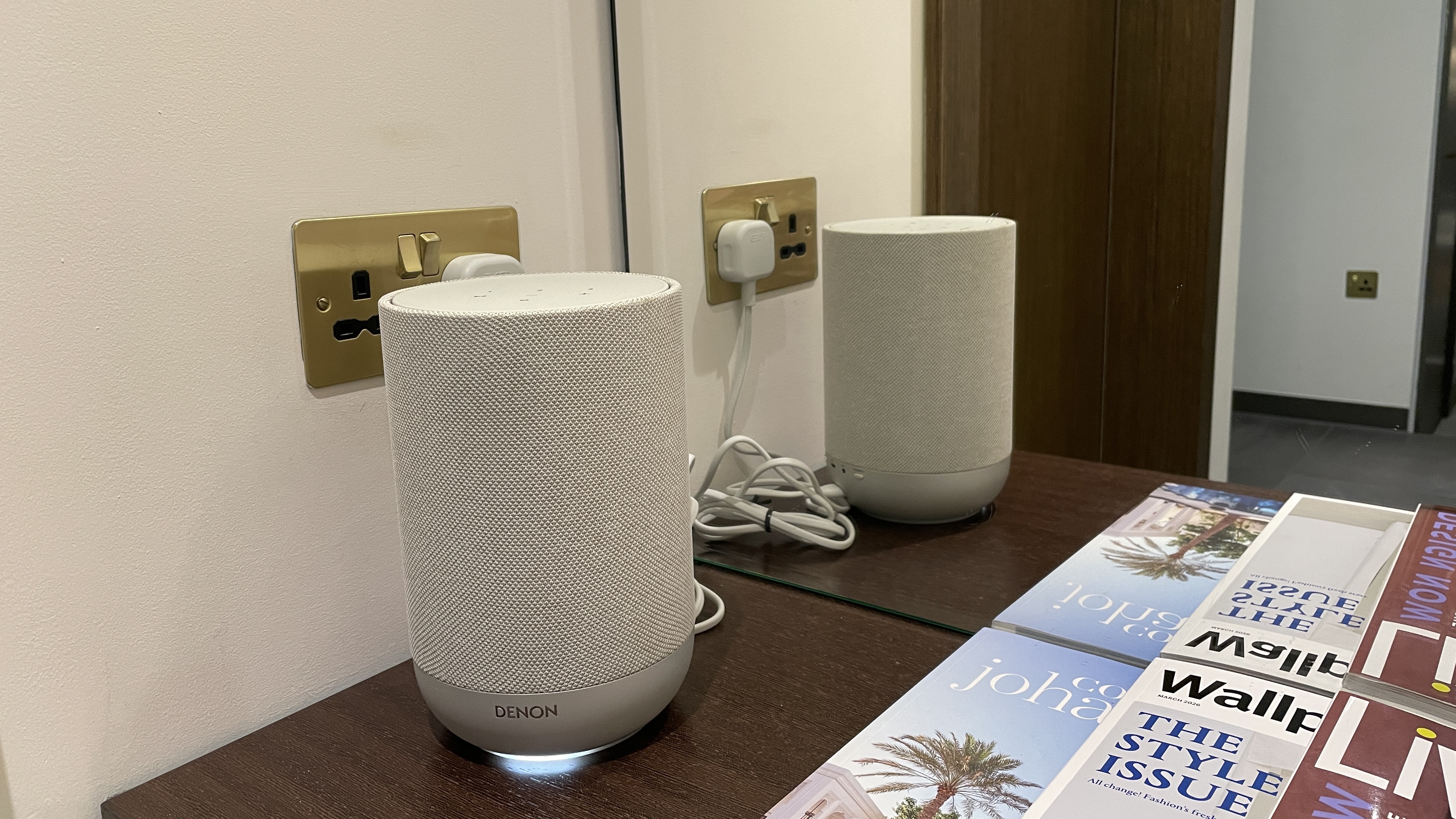 Denon 200, 400 and 600 in a very nice hotel room