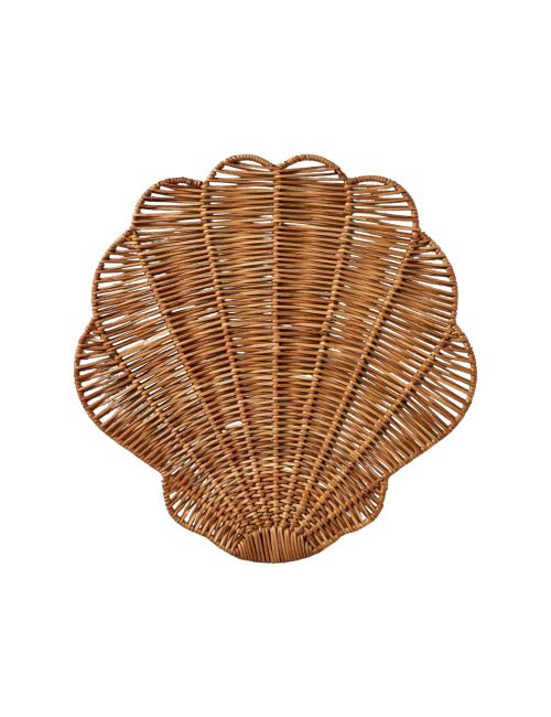 Woven Rattan Shell Charger