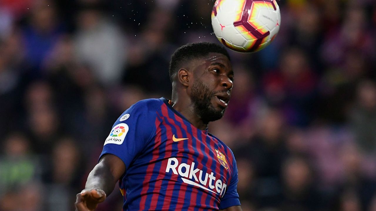 Barcelona defender Samuel Umtiti won the Fifa World Cup with France in 2018 