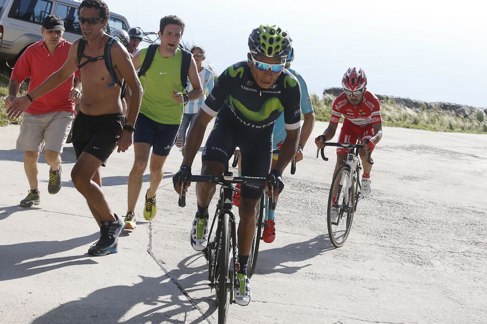 Nairo Quintana (Movistar) on the final climb of stage 6